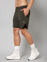 MB MUSCLE FIT SHORTS-OLIVE